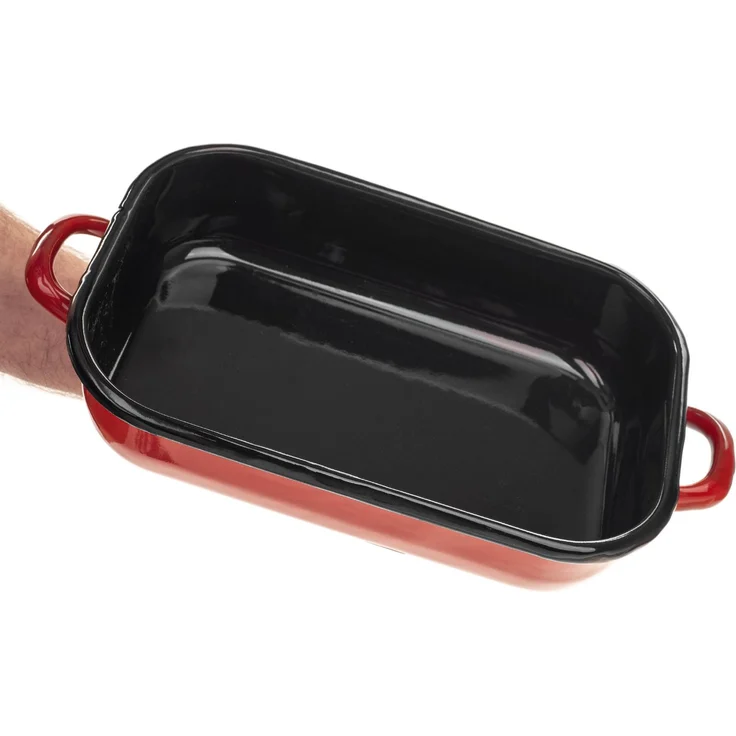 KADAX Emaillierter Bräter 3,4L Rot – Bild 4