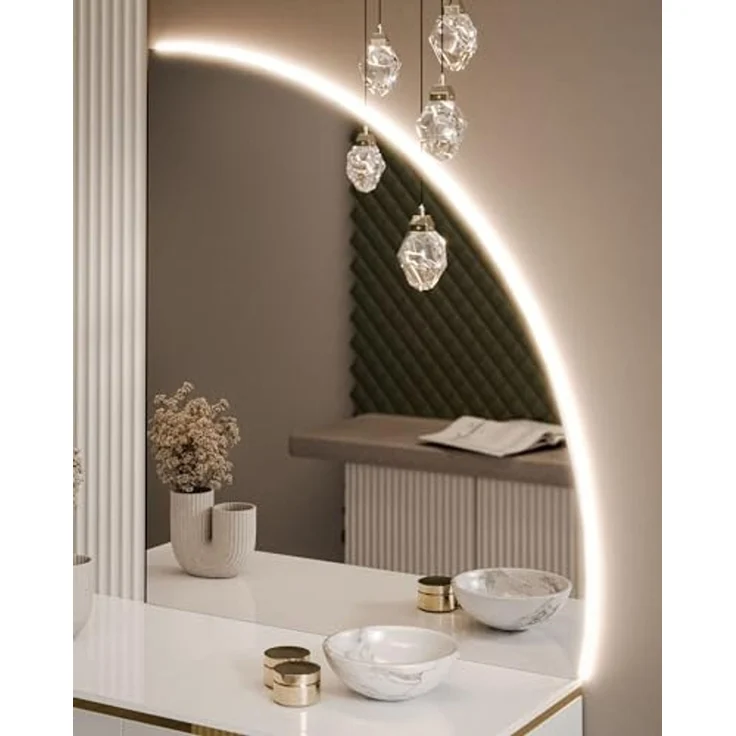 Lookway Schminktisch AURORA-Q hängender Schminktisch mit Spiegel und Led Beluchtung – Bild 6