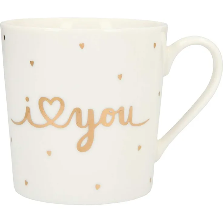 Depesche Porzellan Becher mit Sprüchen und Buchstaben
