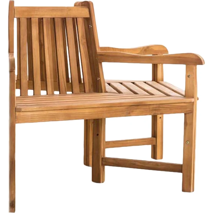 Baumbank HANIM - Holz Teak 200x100x90 cm | Halbrunde Sitzbank Mit Lehne Baumbank Gartenbank Für Baum – Bild 6