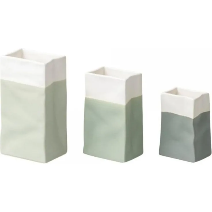 Räder Vase Mini Porzellantüte Set Aus 3 Grüntöne