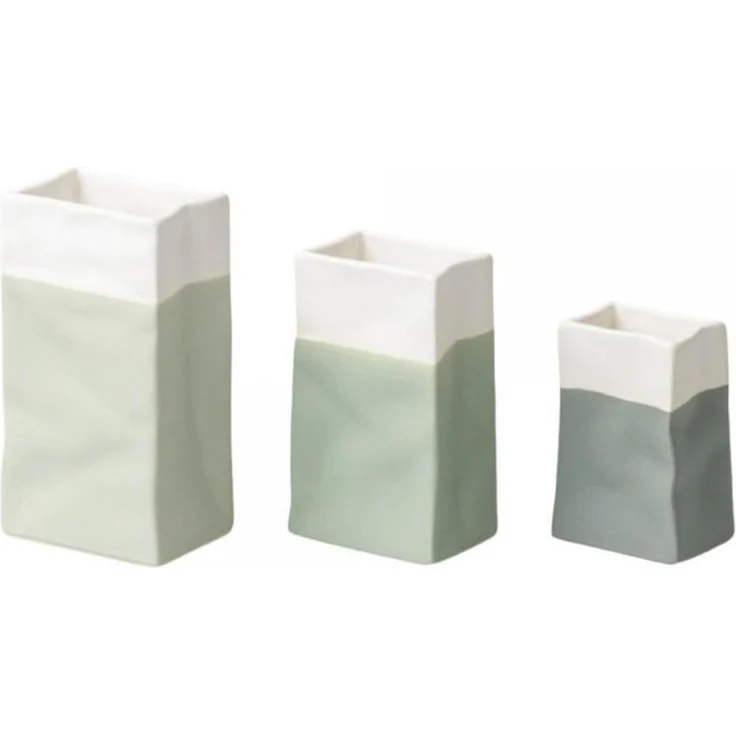 Räder Vase Mini Porzellantüte Set Aus 3 Grüntöne