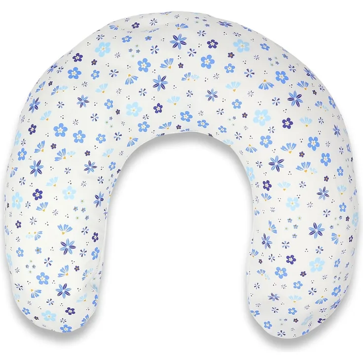 pic Bear Nackenkissen 100 cm x 21cm, ergonomisch - anschmiegsam, Flower blue : Flower blue