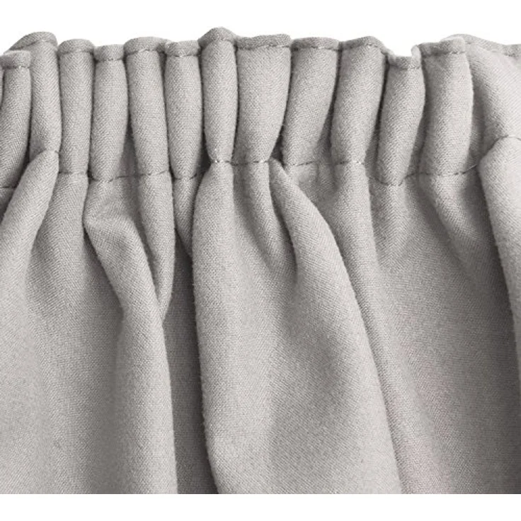Beautissu Vorhang 2er Set Thermovorhang Gardine Grau Amelie TK, 140x245cm, Vorhang isolierend Kälte- & Hitzeschutz Universalband Verdunkelnd – Bild 8