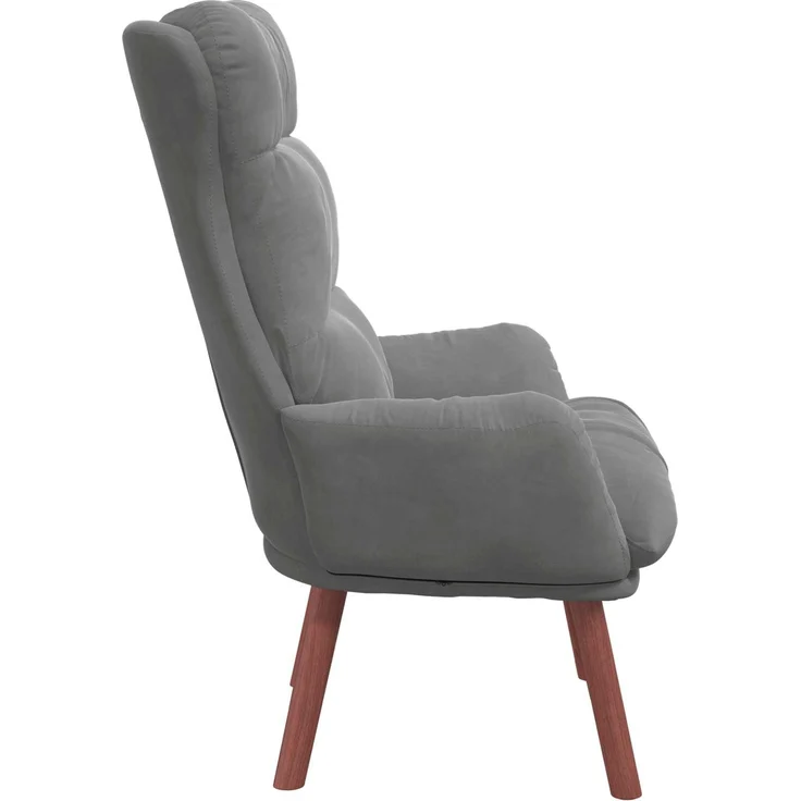 vidaXL Sessel Dunkelgrau 69 x 74 x 93 cm Samt 42001835 – Bild 4