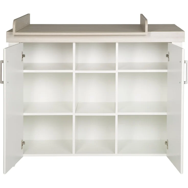 roba Wickelkommode 'Felicia' inkl. Wickelansatz - Landhausstil - Wickelhöhe 90 cm - Weiß / Luna Elm – Bild 4