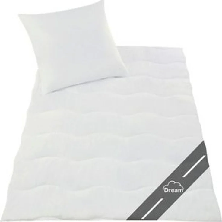 Delindo Lifestyle Bettdecke + Kopfkissen Set Dream, 135x200 mit Kissen 80x80, Sommer dünn leicht, atmungsaktiv, Allergiker geeignet – Bild 6