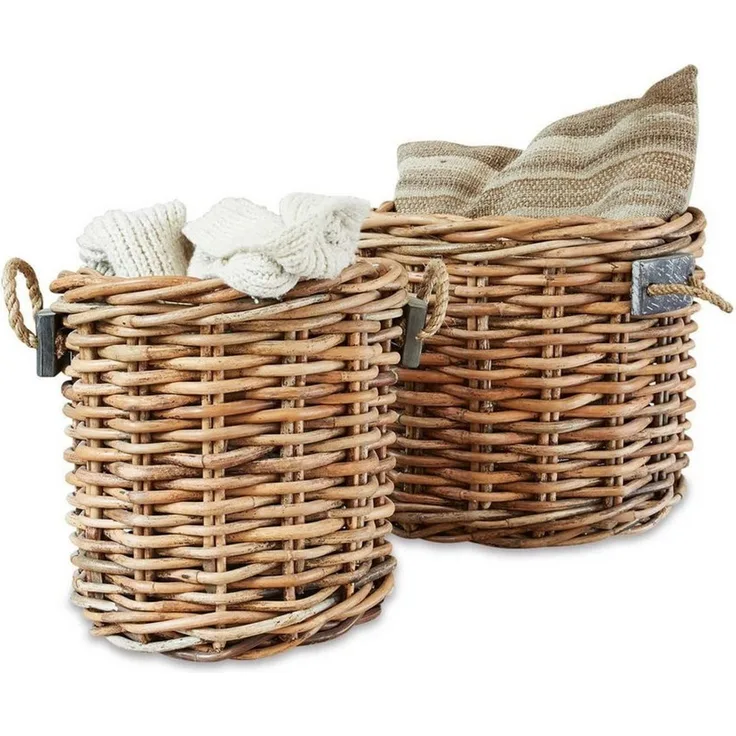 Mirabeau Dekokorb Korb 2er Set Marché braun (2er Set, 2er Set)