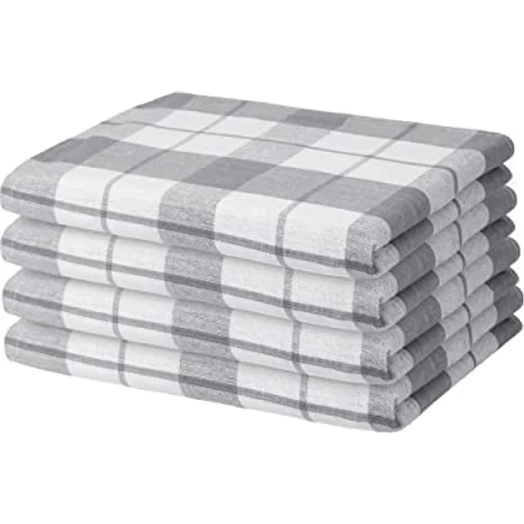 Hometex Premium Textiles Geschirrtuch 4er Set Geschirrtücher Grubentücher, Aus 100% Baumwolle, 50 x 70 cm, Extra saugfähig und schnell trocknend – Bild 2
