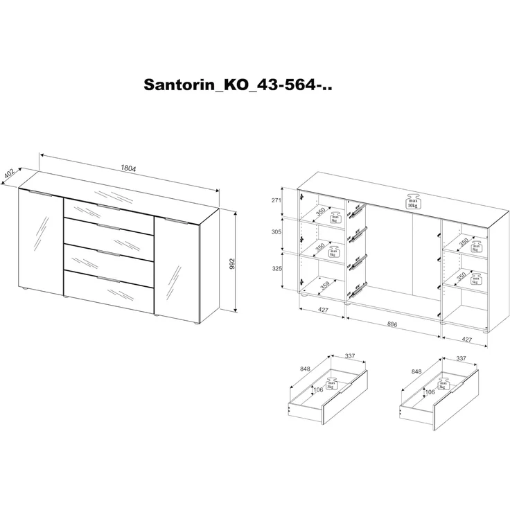 Sideboard SANTORIN – Bild 3