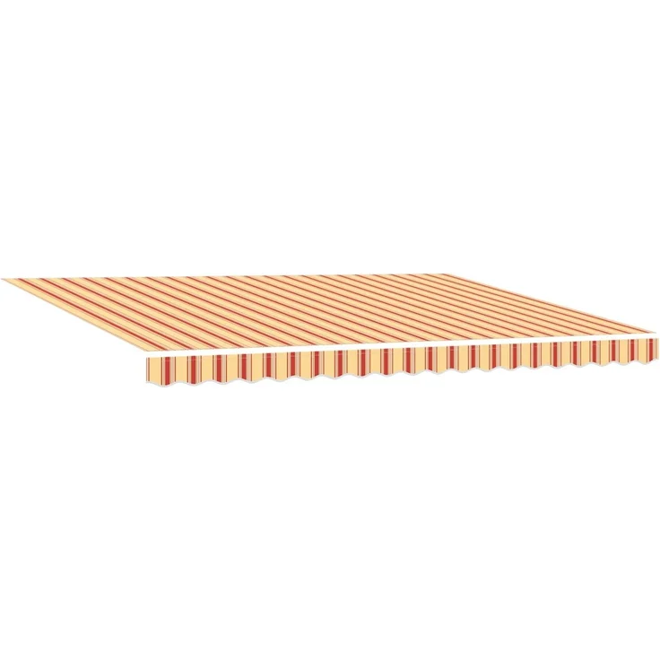 vidaXL Elektrische ausziehbare Markise Gelb und Orange 4,5x3,5 m 3421207 – Bild 2