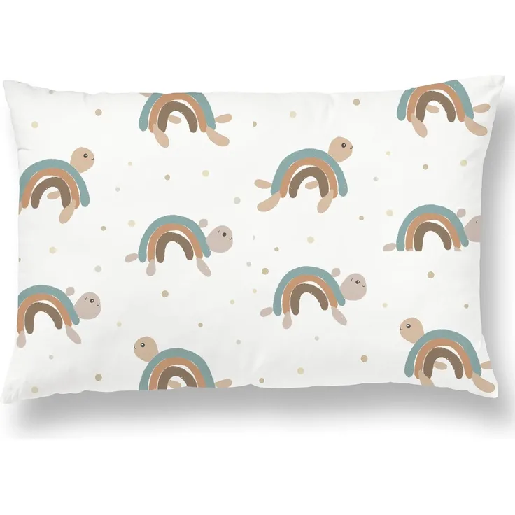 SUPERBE BEBE Kinderkissen Mit Kopfkissenbezug Baumwolle - Kissen für Kinder 1 bis 3 Jahre Größe 33x45 cm - Weiches Kissen Hypoallergen Maschinenwaschbar Ideal Fürs Bett oder Auf Reisen EIN Nickerchen