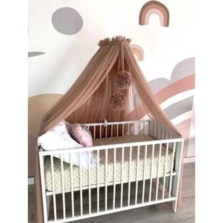 Baby Fancyroom Betthimmel Betthimmel aus 12 Meter Tüll aus 1. Klasse für Kinderbett Gitterbett, Himmel für Babybett Kinderbett – Bild 5