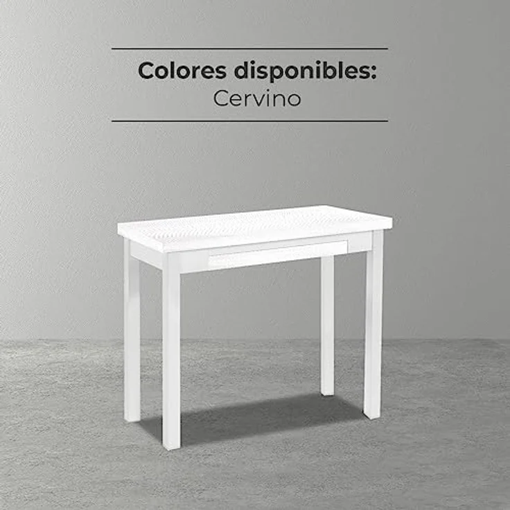 ASTIMESA Küchentisch im Buchstil, Cervino, 81x40 cm a 80x80 cm – Bild 7