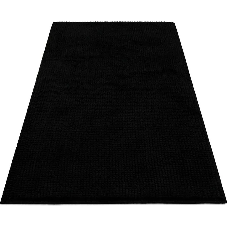 Wecon home Basics Badematte Balu, Höhe 14 mm, Polyester, rechteckig, Chenille, waschbar, rutschfest, schnell trocknend, weich, Badteppich