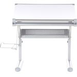 Kinderschreibtisch 'Albi' neigbar silber