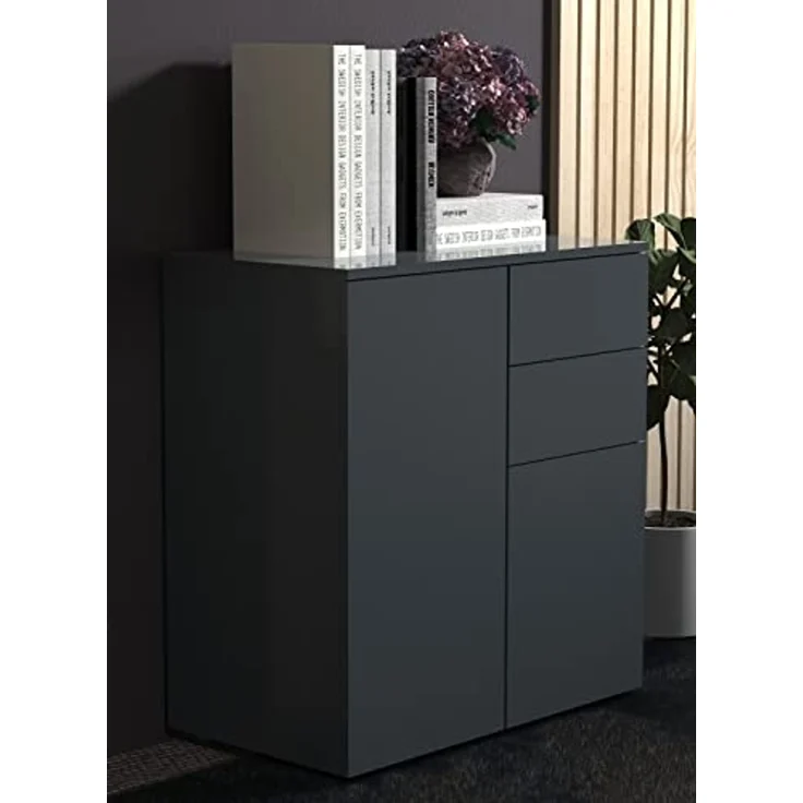 VCM Kommode & Sideboard Dalosa 918338 Anthrazit H. 77 x B. 70 x T. 39cm – Bild 2