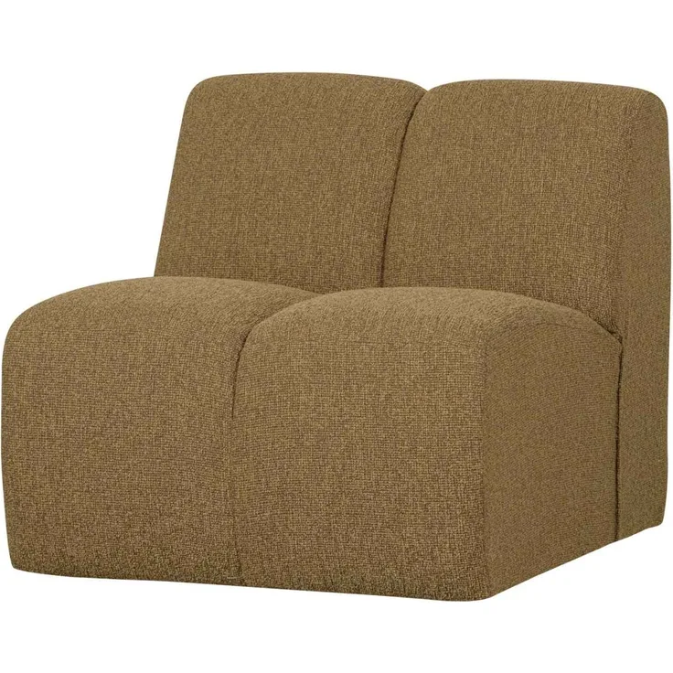 Modulsofa Mojo Boucle Einzel-Element, Gelb/Braun