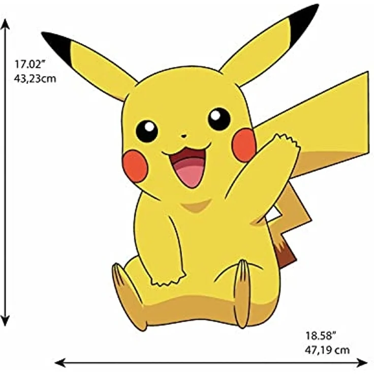 Pokemon Pikachu Riesen-Wandsticker – Bild 4