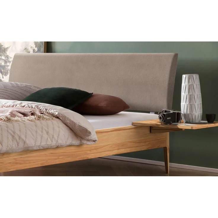 Hasena Bett Sestola Wildbuche mit gepolstertem Kopfteil 180x200 cm, Fußhöhe 20 cm – Lounge – Bild 3