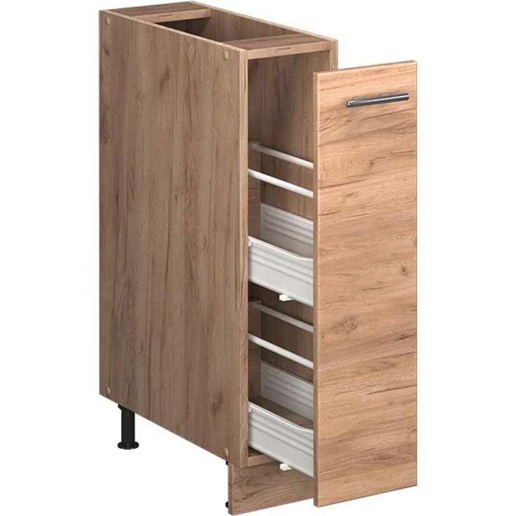Apothekerschrank Fame-Line Goldkraft Eiche/Goldkraft Eiche 20 cm, AP Anthrazit Vicco – Bild 6