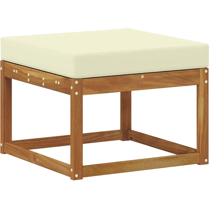 vidaXL Outdoor-Sofagarnitur mit Kissen 4 pcs Natur und Creme 3385101 – Bild 4