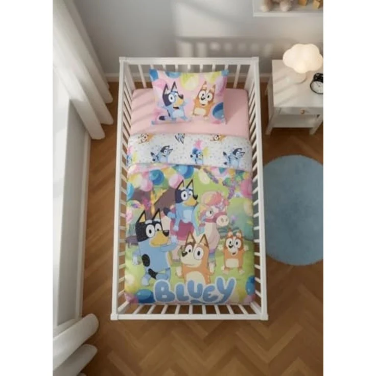 Bluey Einhorn Baby Bettwäsche Set 2 tlg. 100x135 cm 40x60cm Baumwolle – Bild 3