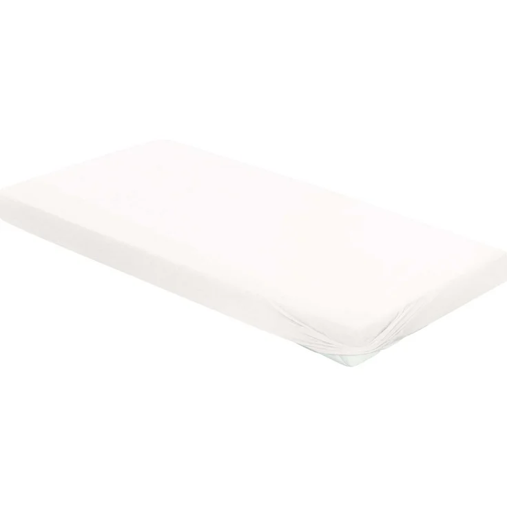 Irisette Mako-Jersey Betttuch Jupiter 0008 weiss 190x200 cm 8-10 weiss – Bild 1