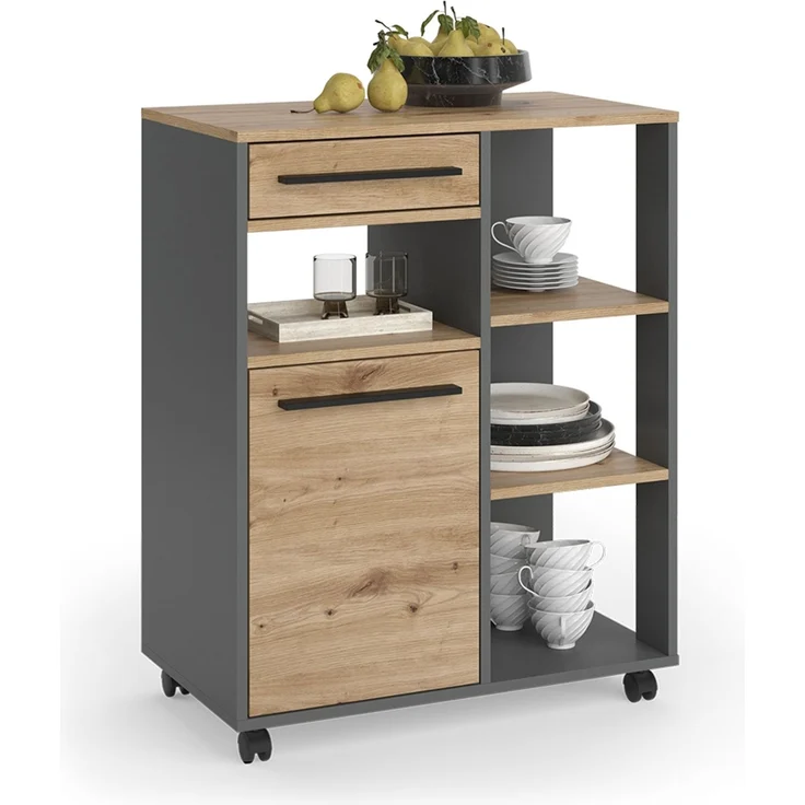 Küchenbuffet Pure Artisan-Eiche/Anthrazit 72.2 x 90.8 cm Vicco – Bild 5