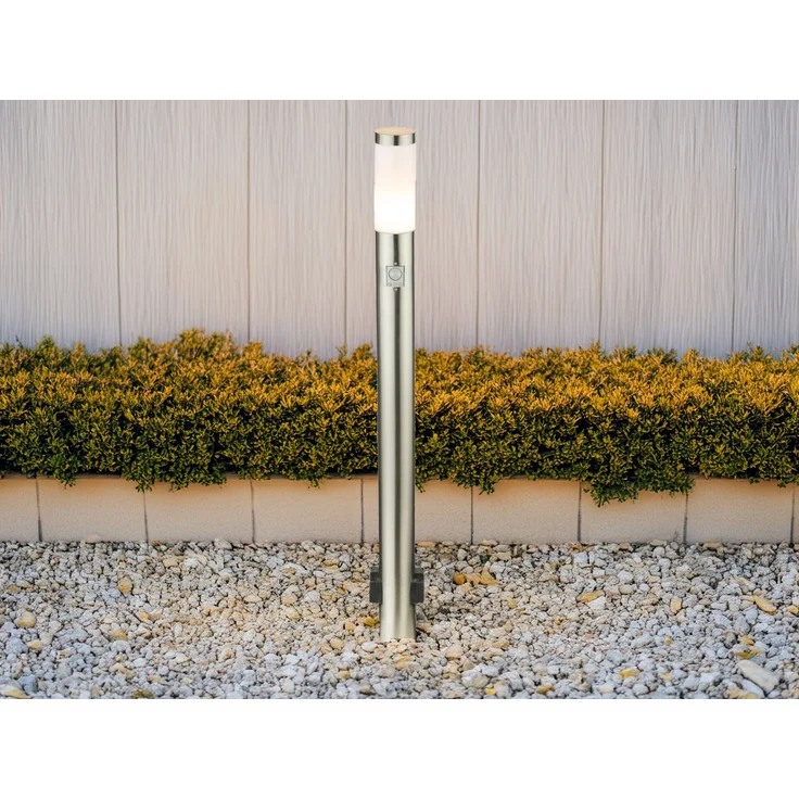 Außenleuchte Sockellampe IP44 Bewegungsmelder Steckdosen 3159KS – Bild 1