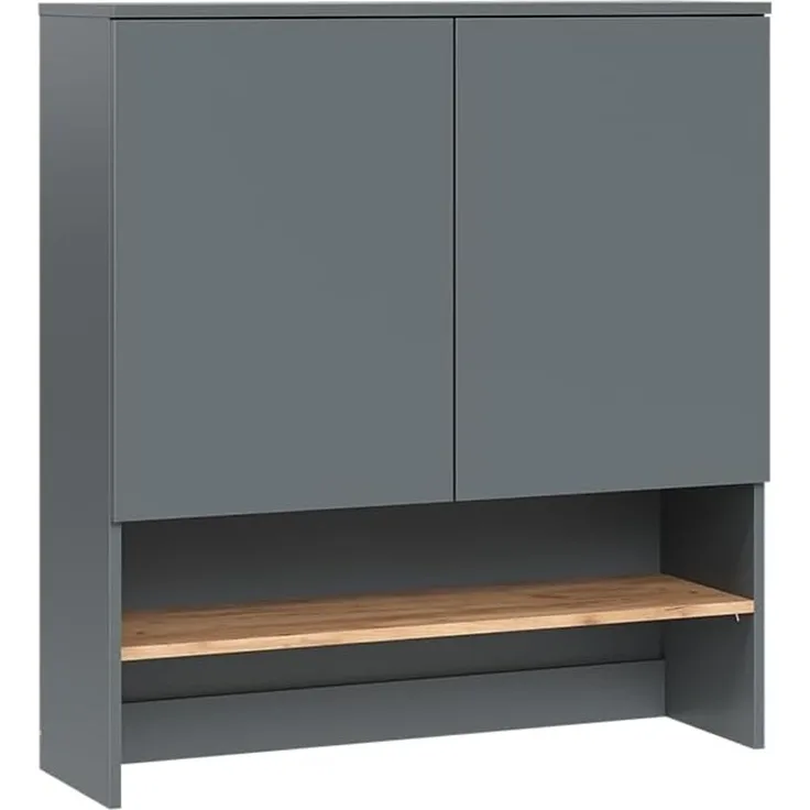 Waschmaschinenschrank Viktor Anthrazit/Goldkraft Eiche 93.6 x 100.4 cm Vicco