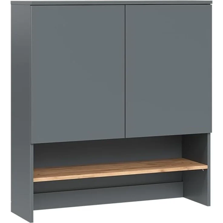 Waschmaschinenschrank Viktor Anthrazit/Goldkraft Eiche 93.6 x 100.4 cm Vicco – Bild 1