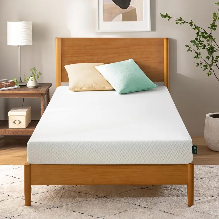 Zinus Matratze aus Memory-Schaum, 90x190 cm, Memory-Schaum mit Kühlgel, Anti-Milben, CertiPUR-Zertifiziert, mittlere Härte, bequemes Einzelbett, 10 Jahre Garantie