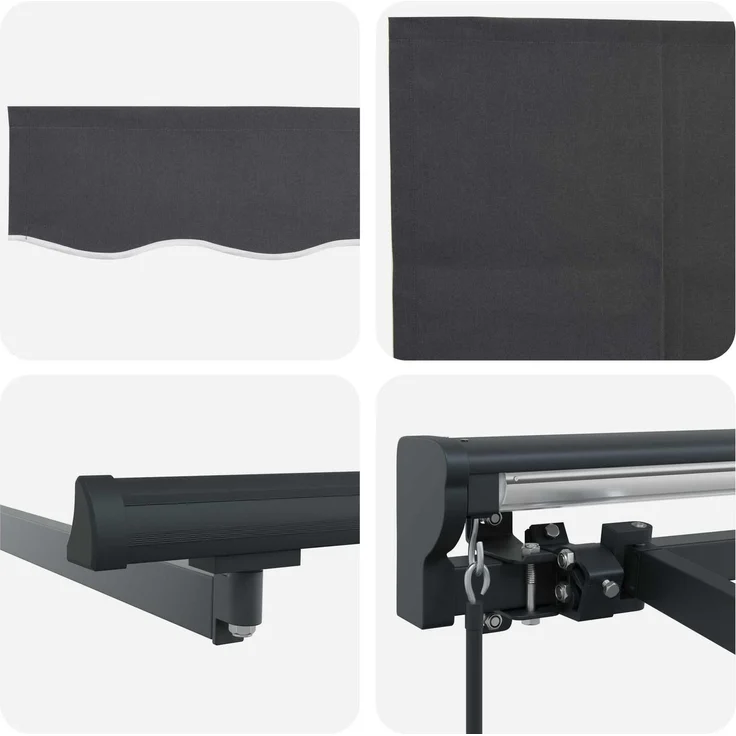 vidaXL Markisenrahmen Anthrazit 350 x 250 cm 3330221 – Bild 8