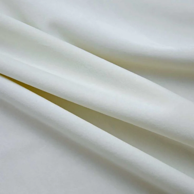 Verdunkelungsvorhänge | für Wohnzimmer & Schlafzimmer mit Ösen 2 Stk. Samt Creme 140x175 cm – Bild 4