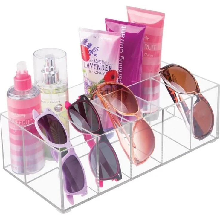 Schminkaufbewahrung Kosmetik Organizer 6 Fächer mDesign BPA frei transparent – Bild 4