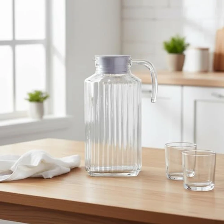 Kanne Luminarc Quadro Wasser Durchsichtig Glas 1,7 L – Bild 5