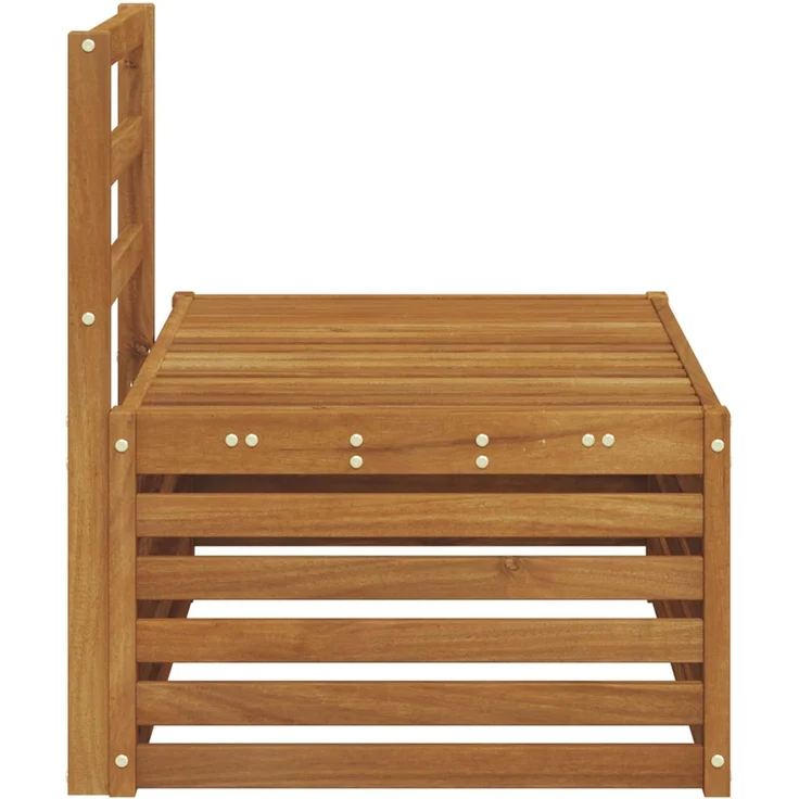 vidaXL Outdoor End Sofa Natur 91 x 63 x 73 cm Massivholz Akazie 900504 – Bild 5