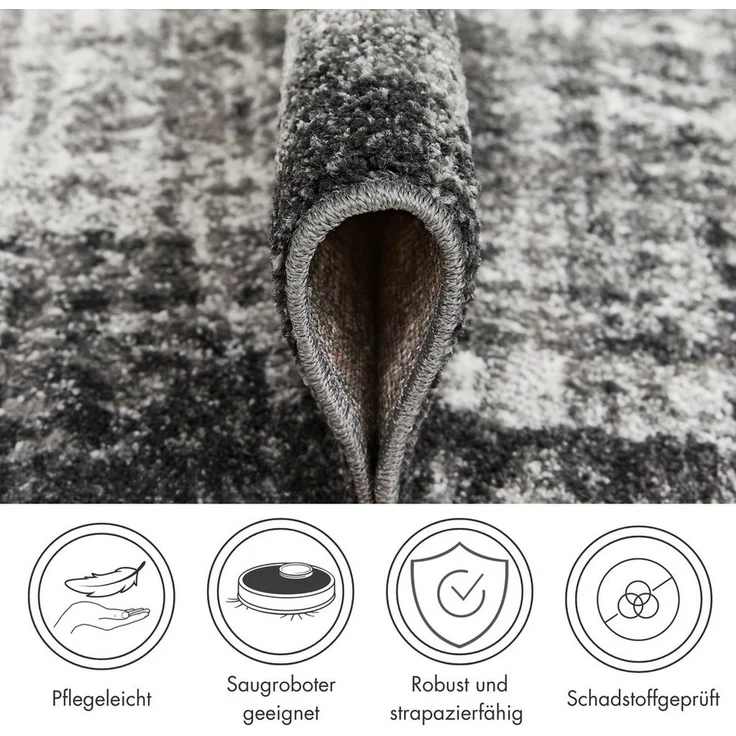 Andiamo Teppich Campos, rechteckig, Höhe: 10 mm, Kurzflor, modernes Design, Wohnzimmer – Bild 2
