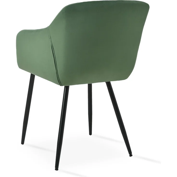 GOEURVANT 711 Esszimmerstühle 4er-Set mit Armlehnen, Samt - Waldgrün – Bild 6