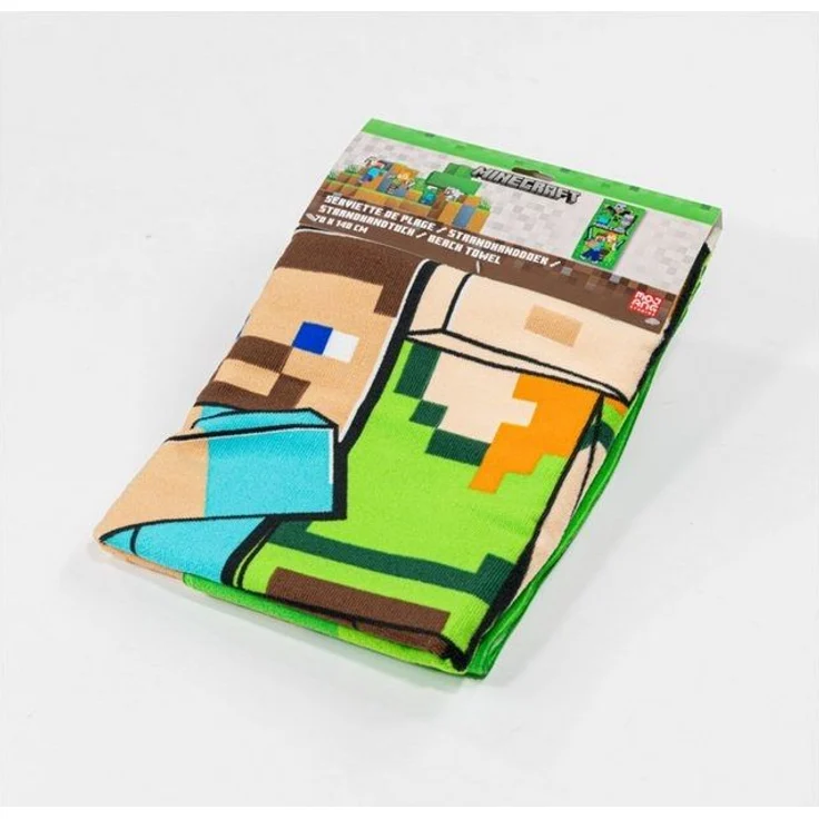 Minecraft Strandtuch 70 × 140 cm leicht und schnelltrocknend – Bild 3