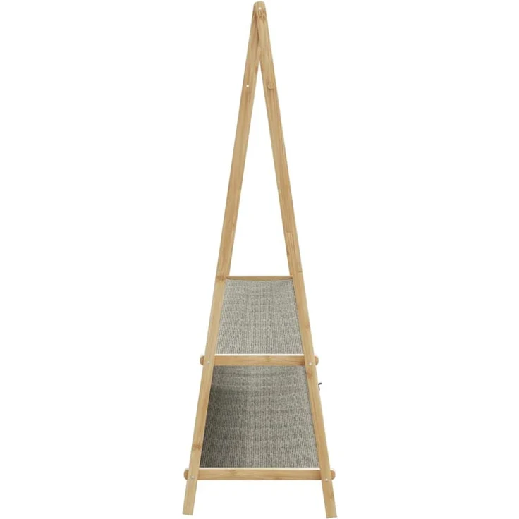 vidaXL Kleiderständer mit Ablagen 132x45,5x150,5 cm Bambus 4008914 – Bild 5
