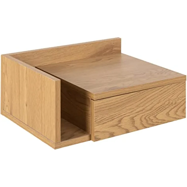 MID.YOU Nachtschrank Actona Ashlan, hängend, Wildeiche, Holzwerkstoff, 1 Schublade, 40x16.5x32 cm, Reach