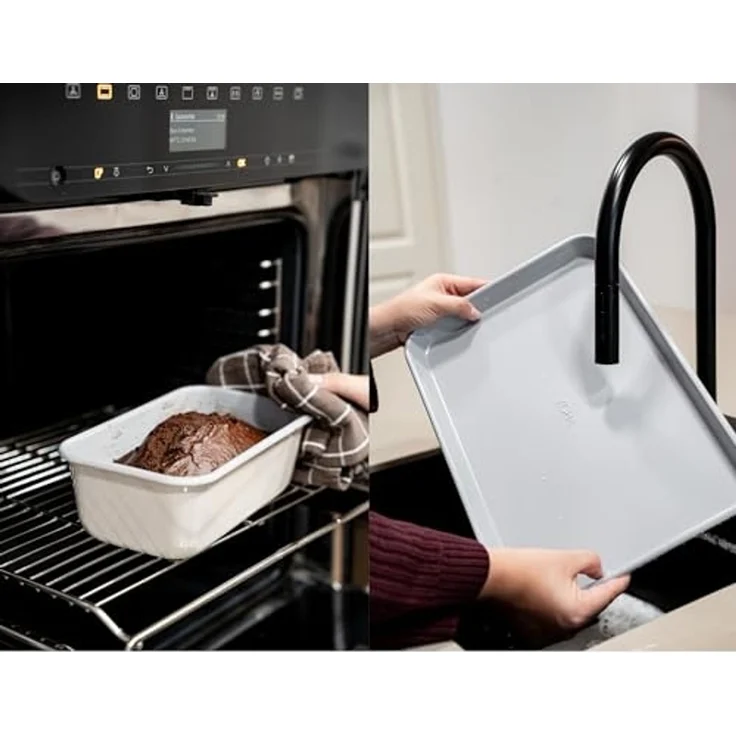 Zoha Backform mit Aluminiumkern und innovativer keramischen Antihaftbeschichtung, (6-tlg), Bis zu 290 °C hitzebeständiger Alu-Stahlkern, mühelose Reinigung – Bild 3