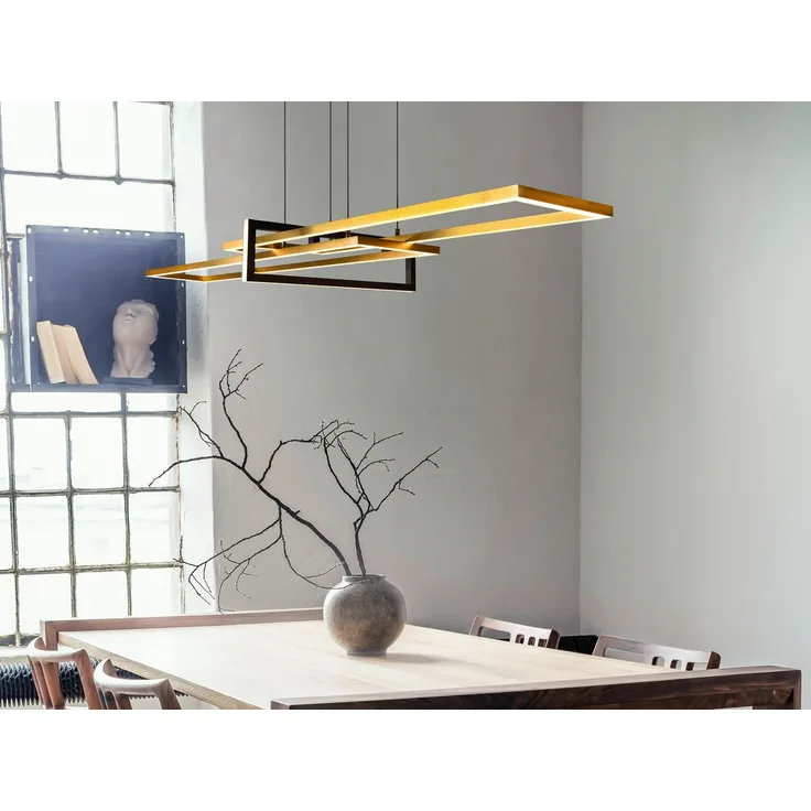 LED Hängeleuchte, messing, Switch Dimmer, 110 cm