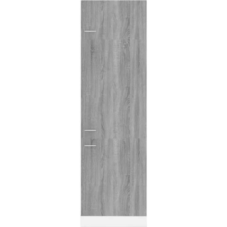 Kühlumbauschrank, Küchenschrank Lyon Grau Sonoma 60 x 57 x 207 cm Holzwerkstoff – Bild 4