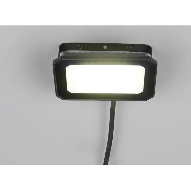LED Flutlichtstrahler 30W, Aluminium Schwarz, IP65, mit Anschlussbox – Bild 5
