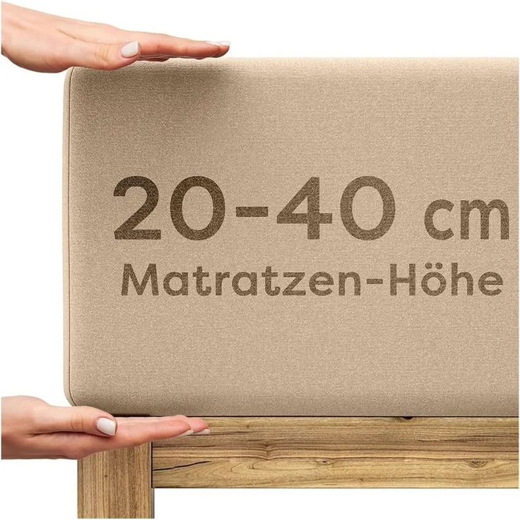 Wolkenfeld Spannbettlaken Boxspringbett Bettlaken - Spannbetttuch für Matratzen bis 40cm, Jersey, Gummizug: rundum, (1 Stück), Elastisch & Rutschfest: 90x200, 140x200, 160x200, 180x200 & Übergrößen