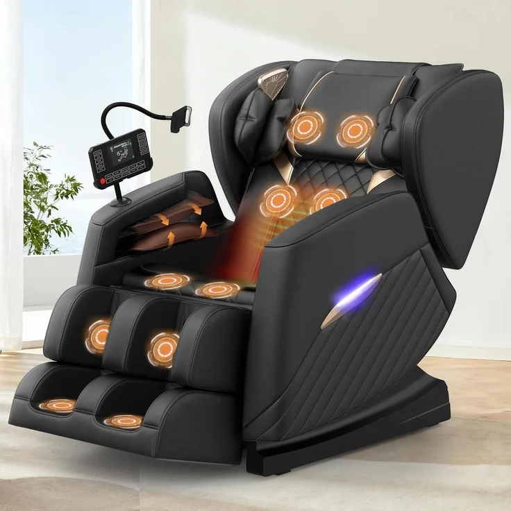 Massagesessel Ganzkorper 16 Rollen 8 Airbags – Bild 1