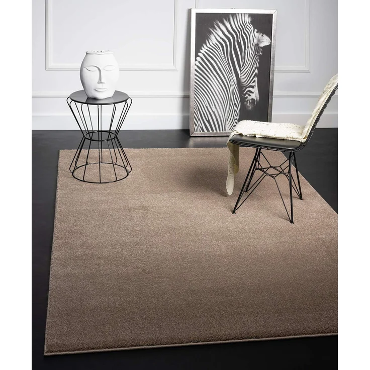 Mia's Teppiche "Emma Wohnzimmer Teppich, Kurzflor, 80x150 cm, Beige